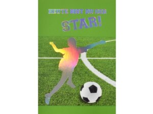 ABCCards ABC Geburtstagskarte Fussballstar 163527A1