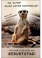 ABCCards ABC Geburtstagskarte Na Alter? 33201