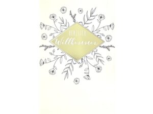 ABCCards ABC Grusskarte Wilkommen 70866