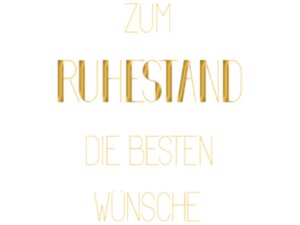 ABCCards ABC GlÃ¼ckwunschkarte Ruhestand beste WÃ¼nsch 70893