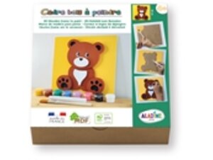 AladinE 3D-Holzbild zum Bemalen Bärchen 85487