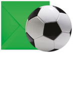 Amscan 6 Einladungskarten Fussball 72886873