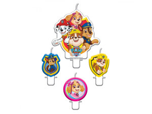 Amscan 4 Mini-Figurenkerzen Paw Patrol ass. 7289903829