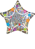 Amscan Folienballon Stern Happy Birt. 76313501