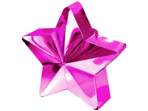 Amscan Ballongewicht Stern magenta 76380016