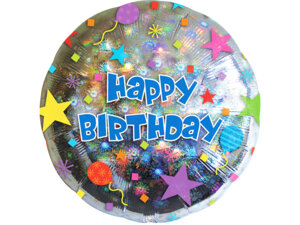 Anagram FB Happy Birthday silber 45cm 76313500