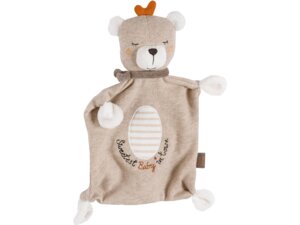BabyFehn Fehn FehnNATUR Schmusetuch Slogan Teddy 52367