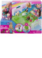 Barbie Chelsea Fussballerin Set Puppe, Fussballfeld, viel Zubehör, ab 3 Jahren 57019737