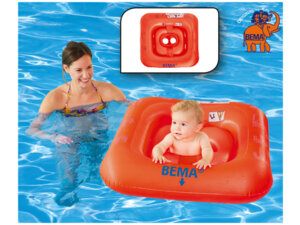 BEMA Schwimmsitz Baby 72x70 cm mit 4 Luftkammern, zusätzliche Sicherheitsgurte 77818005