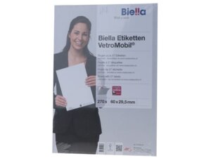 Biella VETRO MOBIL Beschriftungsetiketten 30x60mm 27363200