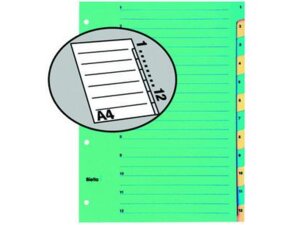Biella Kartonregister 210g A4 46244100