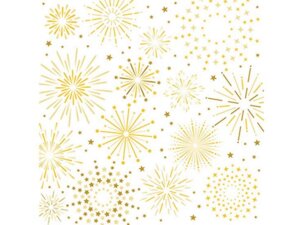 Braun + Company B+C Weihnachtsservietten Firework white 110925526