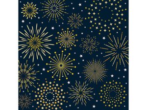 Braun + Company B+C Weihnachtsservietten Firework 111125525