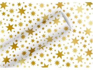 Braun + Company B+C Geschenkpapier Beautiful Stars Gold 145119612