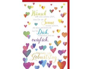 Braun + Company B+C Geburtstagskarte Herzchen 500421071