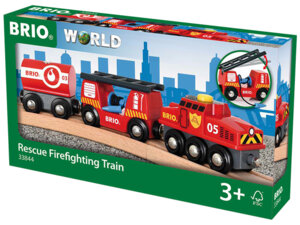 BRIO Feuerwehr Löschzug Brio, 24x3.3x4.9 cm, 4-teilig, Holz/Kunststoff 40233844