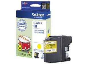 Brother TINTE GELB MFC-J985DW 1200S. LC-22UY, Kapazität: 1200 LC-22UY