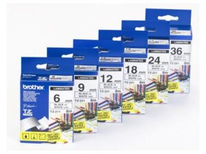 Brother PTOUCH Band, laminiert blau/weiss TZ223