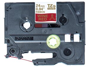 Brother 24MM GOLD / W. RED RIBBON TAPE TZERW54A1