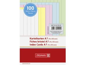 BRUNNEN Karteikarten A7 liniert 102270195