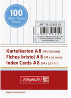 BRUNNEN Karteikarten A8 liniert 102282200