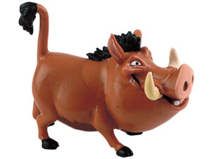BULLYLAND Pumbaa Lion King, 8 cm, PVC-frei, handbemalt, ab 3 Jahren 43012533