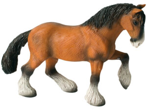 BULLYLAND Shire Horse Wallach 16.2 cm, PVC-frei, handbemalt, ab 3 Jahren 43062666