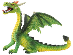 BULLYLAND Drache sitzend grün 11 cm, PVC-frei, handbemalt, ab 3 Jahren 43075593