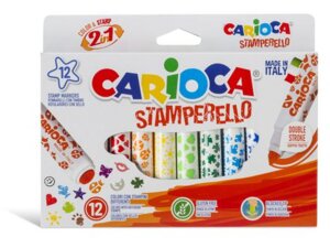 CARIOCA Fasermaler inkl. Stempel Stamperell 42240A3