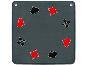 carta.media Jassteppich - Piquet Symbole - grau [65 x 65 cm] HN00CA07583