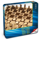Cayro the games Schach / Dame in Metallbox 751