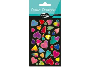 Clairefontaine Sticker Cooky Phospho Herzen CY162C