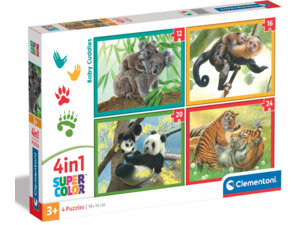 Clementoni Puzzle Baby Cuddles Tiere 4in1 32021532