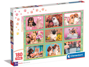 Clementoni Puzzle Welpen Collage 180 Teilen S 32029788
