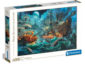 Clementoni Puzzle Pirates Battle 6000 tlg 32036530