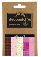 décopatch Papier 30 x 40 cm, 5 Blatt DP003O