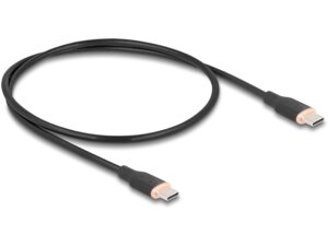 Delock USB-Kabel C-C, 0.5m, Silikon Kabel 81237