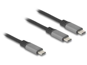 Delock USB-Y-Kabel C, 1.2m, 100W 81271A1