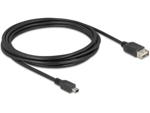 Delock USB2.0 Kabel EASY USB A-MiniB, 3.0m 81526