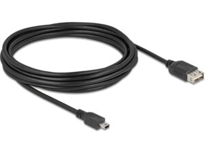 Delock USB2.0 Kabel EASY USB A-MiniB, 5.0m 81527