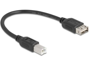 Delock USB2.0 Kabel EASY USB A-B, 0.2m 81528A1