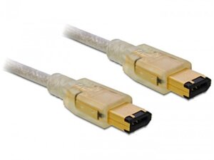 Delock Kabel FireWire IEEE 1394B 6Pol/6Pol, 1Meter 82573