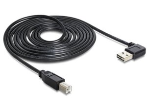 Delock USB2.0-Kabel Easy A-B: 1m 83374