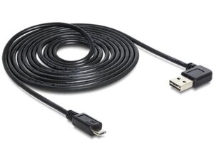 Delock USB2.0-Kabel Easy A-MicroB: 3m 83384