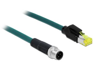 Delock Patchkabel:M12 4Pin D-kodiert - RJ45 85441