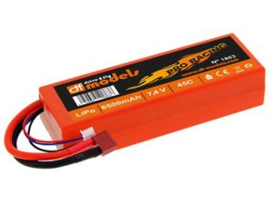 DF-Models Lipo Akku 2S - 7 4 Volt - 6500mAh 45C - eckig 171863