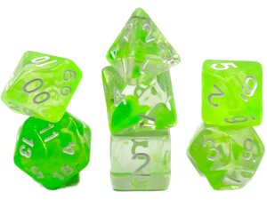 Dice4friends Würfelset: Nebula Limes (7) DIC17586