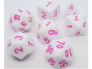 Dice4friends Würfelset Marshmellow: Pink (7) DIC37228