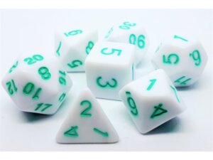 Dice4friends Würfelset Marshmellow: Petrol (7) DIC37233