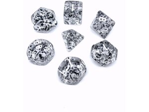 Dice4friends Würfelset Confetti: Black (7) DIC37240